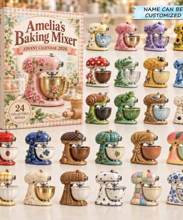 Baking Mixer Holiday Advent Calendar 2026 — 24-Day Acrylic Charm Set Featuring Mixers, Utensils & Sweet Treat Icons