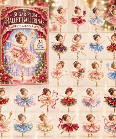 Ballerina 24-Day Advent Calendar 2026 - Acrylic Charm Ballet Set For Young Dancers, Music & Tutu-Themed Holiday Surprises