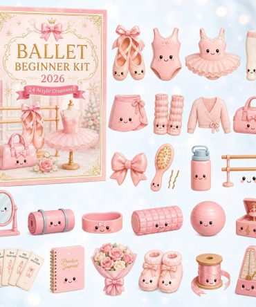 Ballet Beginner Kit Countdown 2026 — 24-Day Acrylic Charm Advent Calendar, Starter Dance-Themed Collectible For New Students