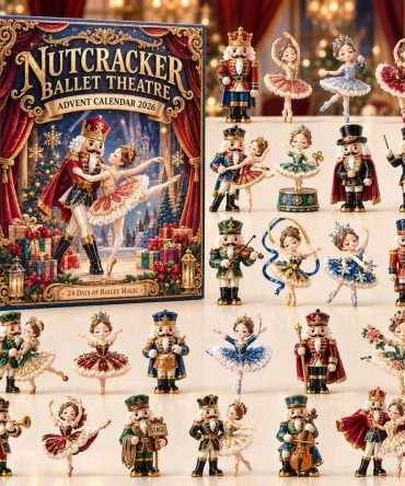 Ballet Nutcracker Advent Calendar 2026 - 24-Day Dancer Countdown With Ballet-Themed Acrylic Charms, Elegant Holiday Gift