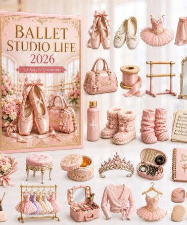 Ballet Studio Life Advent 2026 — 24-Day Acrylic Charm Countdown, Behind-The-Scenes Dance Icons For Students & Fans