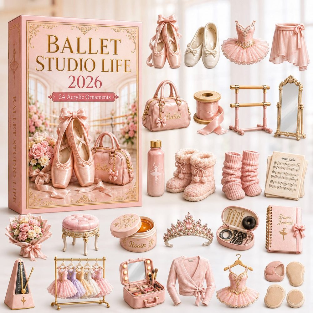 Ballet Studio Life Advent 2026 — 24-Day Acrylic Charm Countdown, Behind-The-Scenes Dance Icons For Students & Fans
