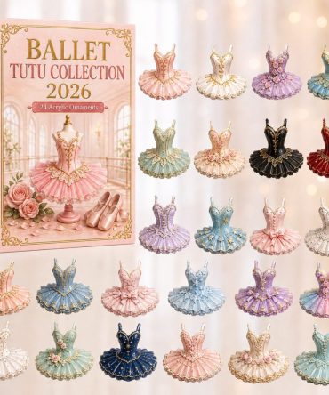 Ballet Tutu Collection Advent 2026 — 24-Day Acrylic Charm Countdown, Elegant Dance-Themed Gift For Dancers & Fans