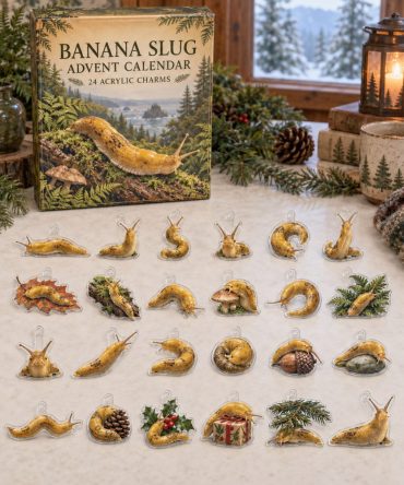 24-Day Acrylic Charm Advent Calendar — Banana Slug Theme , Quirky Holiday Countdown For Nature & Slug Fans
