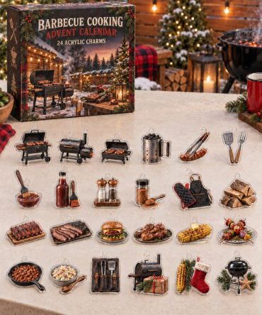 24-Day Barbecue Cooking Advent Calendar — Acrylic Grill & Grillware Charms Set For Bbq Fans, Gifts & Diy Crafting