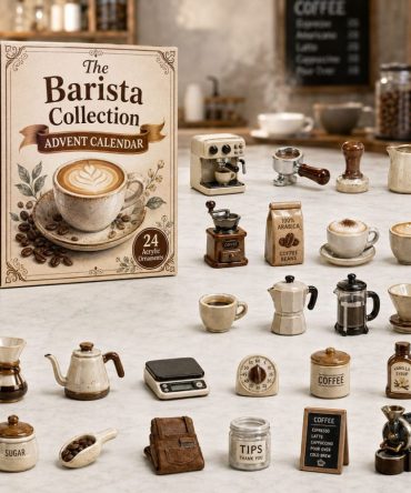 Barista Coffee Holiday Countdown — 24-Day Brew-Themed Acrylic Charms, Coffee Lover Gift Set 2026