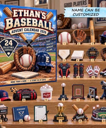 2026 Baseball 24-Day Advent Countdown — Acrylic Charm Set For Players & Fans, Perfect Gift For Little Sluggers