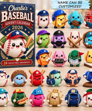 2026 Baseball Dumpling Friends Advent — 24 Sporty Acrylic Dumpling Charms, Playful Holiday Countdown Gift For Young Athletes