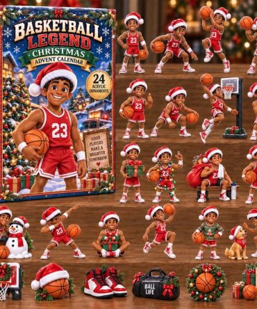 Basketball Legend 24-Day Acrylic Charm Advent Calendar — 2026 Holiday Countdown, Player & Gear-Themed Collectible Gift
