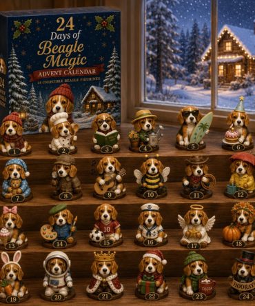 2026 Beagle Magic 24-Day Advent Countdown Calendar — Collectible Acrylic Dog Charms, Holiday Gift For Beagle Lovers