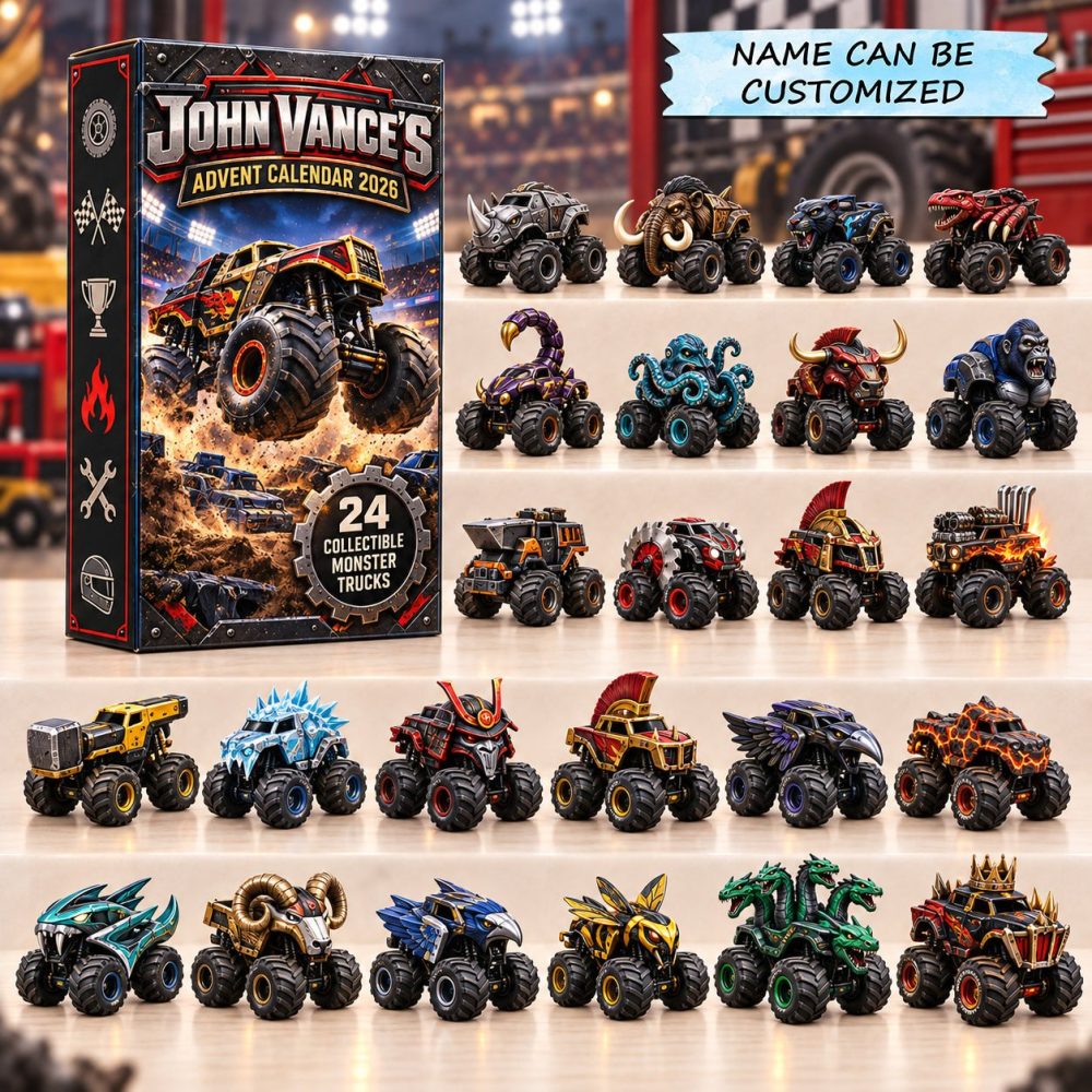 Beast Torque Advent Calendar 2026 - 24-Day Acrylic Charm Countdown, High-Energy Vehicle & Monster Charms, Epic Holiday Gift