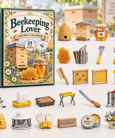 2026 Beekeeping Advent Countdown - 24-Day Apiary-Themed Acrylic Charm Calendar, Charming Gift For Beekeepers & Pollinator Advocates