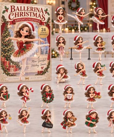 Ballerina 24-Day Acrylic Charm Advent Calendar — 2026 Holiday Countdown, Dance-Themed Collectible Gift For Dancers
