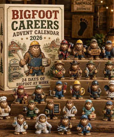 Bigfoot Careers Crew 2026 — 24-Day Job-Themed Bigfoot Acrylic Charm Countdown, Quirky Holiday Gift For Fans & Collectors