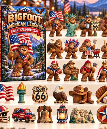 2026 Bigfoot & American Legends 24-Day Holiday Countdown Calendar — Limited-Edition Acrylic Charm Collectibles, Folklore Gift Set