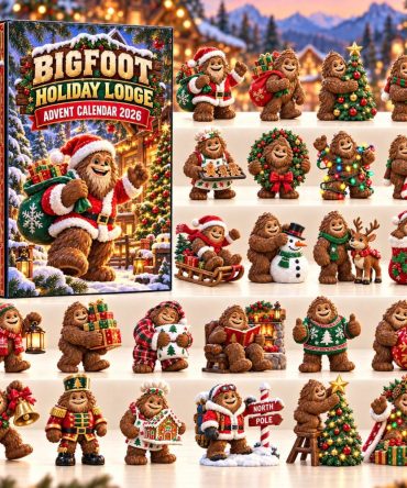 Bigfoot Holiday Lodge 2026 Advent Calendar — 24-Day Acrylic Charms, Festive Sasquatch Cabin Countdown Gift, Limited Edition