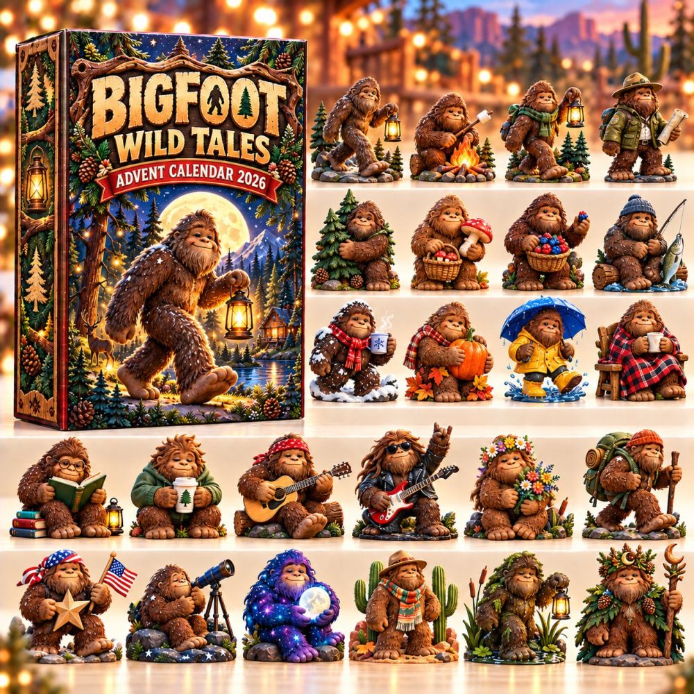Bigfoot Wild Tales 2026 Advent Calendar — 24-Day Acrylic Charms, Mysterious Creature Holiday Countdown For Fans, Limited Edition