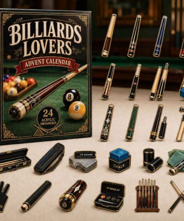 Premium Billiards Cue Advent Calendar 2026 — 24-Day Acrylic Charm Countdown For Pool Players, Collectible Gift