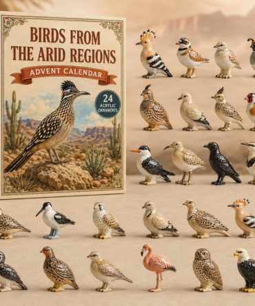 2026 Limited-Edition Arid Region Birds Advent Calendar - 24 Acrylic Charm Surprises, Collector-Friendly Holiday Gift