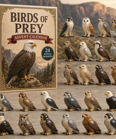 Birds Of Prey Perch Advent Calendar 2026 — 24-Day Acrylic Charm Countdown, Raptor-Themed Holiday Gift For Birdwatchers & Collectors