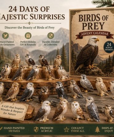 Raptor Majesty 2026 — 24-Day Prehistoric & Bird Of Prey Acrylic Charm Countdown For Paleontology Fans & Collectors