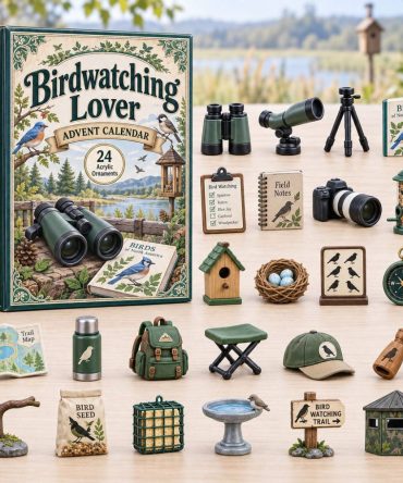 2026 Birdwatching Advent Countdown - 24-Day Feather & Bird Acrylic Charm Calendar, Thoughtful Gift For Birders And Nature Observers