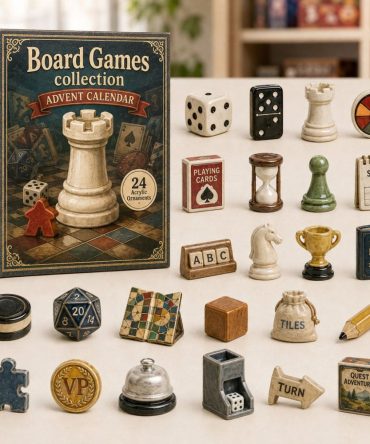 Epic Board Game Kingdom 24-Day Holiday Countdown Calendar 2026 — Acrylic Charms, Collectible Miniatures & Gift For Gamers