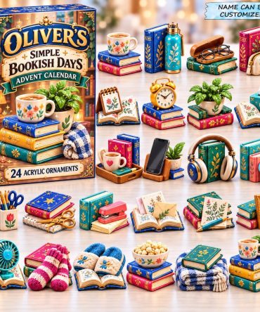 2026 Bookish Days Literary Countdown - 24-Day Acrylic Charm Advent Calendar, Curated Daily Bookish Gifts For Readers