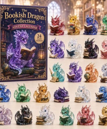 Dragon & Books Countdown 2026: 24 Acrylic Charms — Fantasy Bookish Advent Calendar For Readers, Gamers & Mythical Collectors