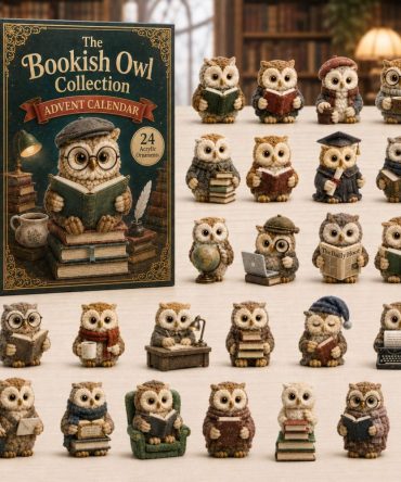 Owl Lover Bookish Advent 2026 — 24-Day Acrylic Charm Set With Literary Owl Designs, Perfect Gift For Readers & Collectors