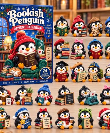 Bookish Penguin Club 24-Day Holiday Advent Calendar With Acrylic Charms — 2026 Reader’S Countdown & Gift For Book Lovers