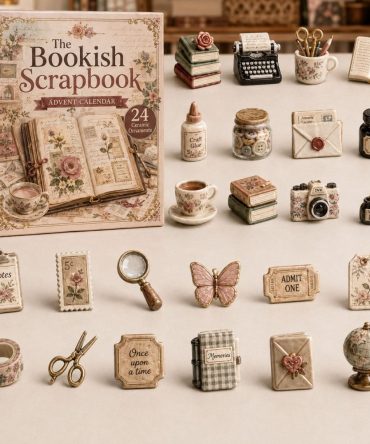 Bookish Scrapbook Countdown 2026: 24 Acrylic Book-Themed Charms — Literary Advent Calendar For Readers, Journalers & Crafters