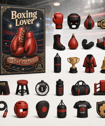 Boxing Lover 2026 Countdown - 24-Day Acrylic Charm Advent Calendar, Knockout Gift For Fighters And Fans