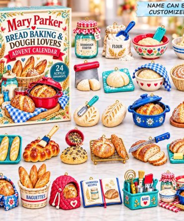 2026 Bread Baking & Dough Lovers Advent Calendar - 24-Day Artisan Bread Countdown With Acrylic Charms, Dough-Themed Surprises