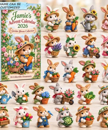 Bunny Garden Bloom Advent Calendar 2026 - 24-Day Springtime Countdown With Floral Acrylic Bunny Charms, Family Favorite