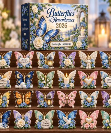 Butterflies Of Remembrance Advent Calendar 2026 - 24 Acrylic Memory Butterfly Charms, Thoughtful Memorial Countdown