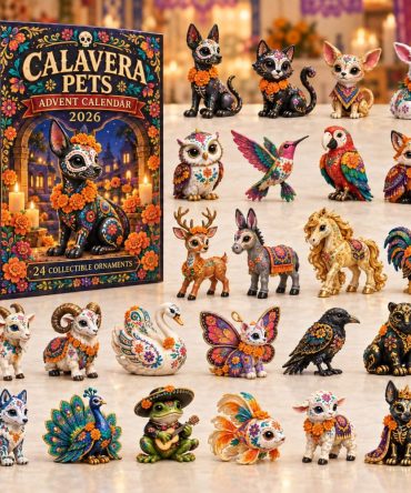 Calavera Pets Día De Muertos Calendar 2026 — 24 Playful Pet-Themed Acrylic Charms For Altar, Family Traditions & Gifts