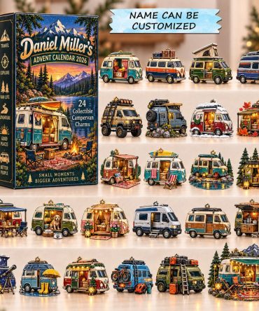 2026 Campervan Adventure Advent Calendar - 24-Day Roadtrip Countdown With Acrylic Charms, Vanlife Icons & Travel-Ready Gift Box