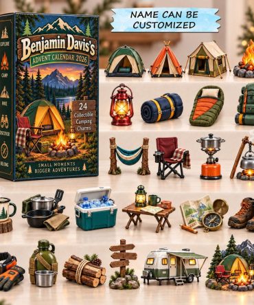 2026 Camping Life Advent Calendar - 24-Day Outdoor Adventure Countdown With Acrylic Charms, Trail & Camp-Themed Collectibles