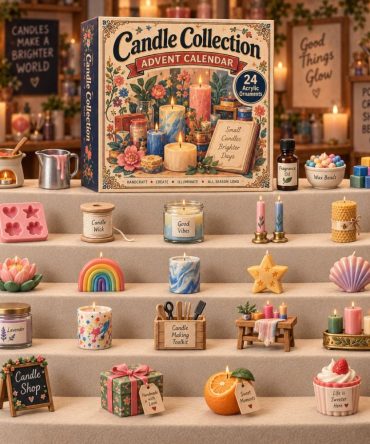 Candle Collection Countdown — 24 Scent & Candle-Themed Acrylic Charms, 2026 Advent Calendar Gift For Candle Lovers & Home Decor