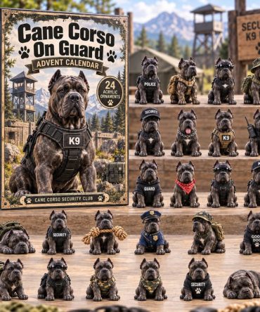 Cane Corso Guard 2026 Holiday Countdown — 24-Day Acrylic Charm Collection For Large Dog Fans, Unique Seasonal Gift