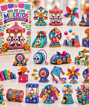 Carnival Wonders Celebration Advent Calendar 2026 — 24-Day Colorful Parade & Mask Acrylic Charms, Festive Holiday Gift For Party Lovers