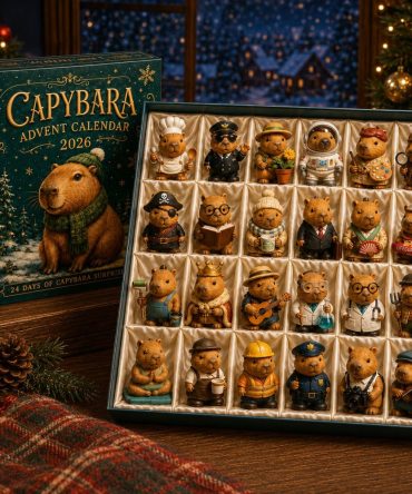 Capybara Advent Calendar 2026 — 24 Days Of Cute Capybara Acrylic Charms, Collector-Style Holiday Countdown & Gift Box For Animal Lovers