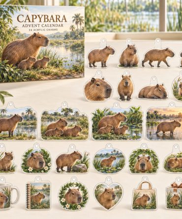 24-Day Capybara Holiday Countdown — Cute Acrylic Charm Advent, Capybara Collectibles For Cozy Gift Giving & Stockings