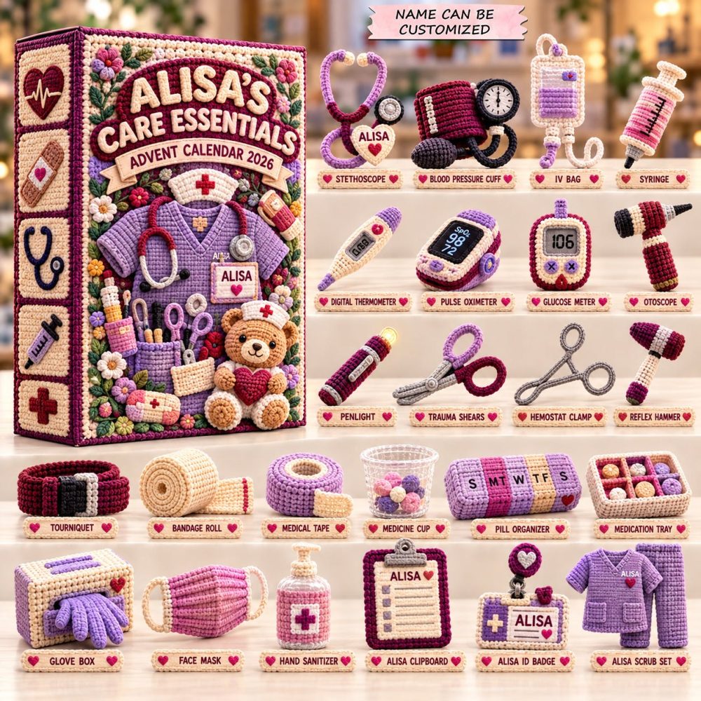 2026 Care Essentials Holiday Countdown — 24 Everyday Wellness Acrylic Charms & Practical Surprises, Thoughtful Gift Box