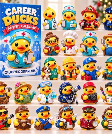 Career Duckies 24-Day Novelty Advent Calendar With Acrylic Charms - Rubber Duck Career Collection Gift 2026