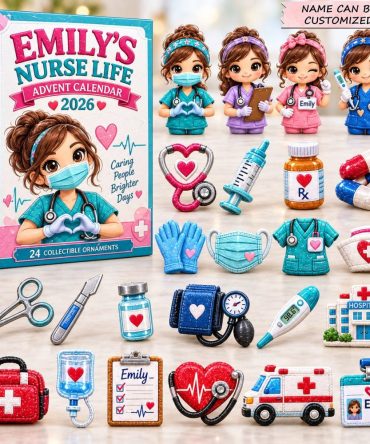 Nurse & Caring Heroes 24-Day Advent Calendar 2026 - Acrylic Charm Countdown For Nurses, Healthcare Gift Box Surprise