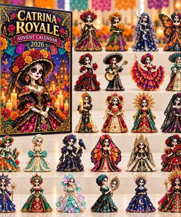 Catrina Royale Collector'S Advent 2026 — 24 Artistic Acrylic Charms Inspired By Catrina Art, Limited Edition Decorative Countdown Box