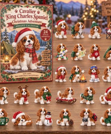 Cavalier Christmas Adventure 2026 — 24-Day Acrylic Charm Countdown For Festive Dogs, Stocking Stuffer & Gift Idea