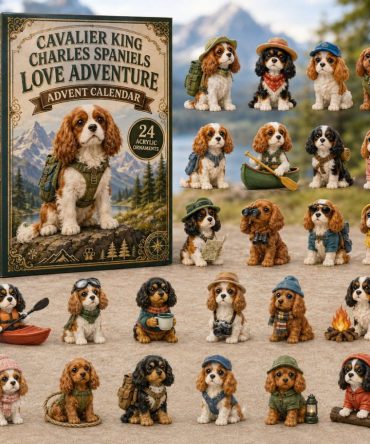 2026 Cavalier Adventure & Love Countdown Calendar — 24-Day Acrylic Charm Advent Set, Whimsical Dog Gift For Active Pet Owners